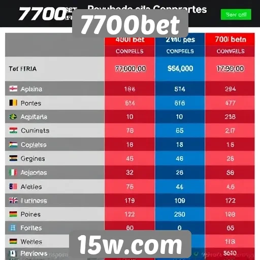 Comparativo entre 7700bet e concorrentes no setor